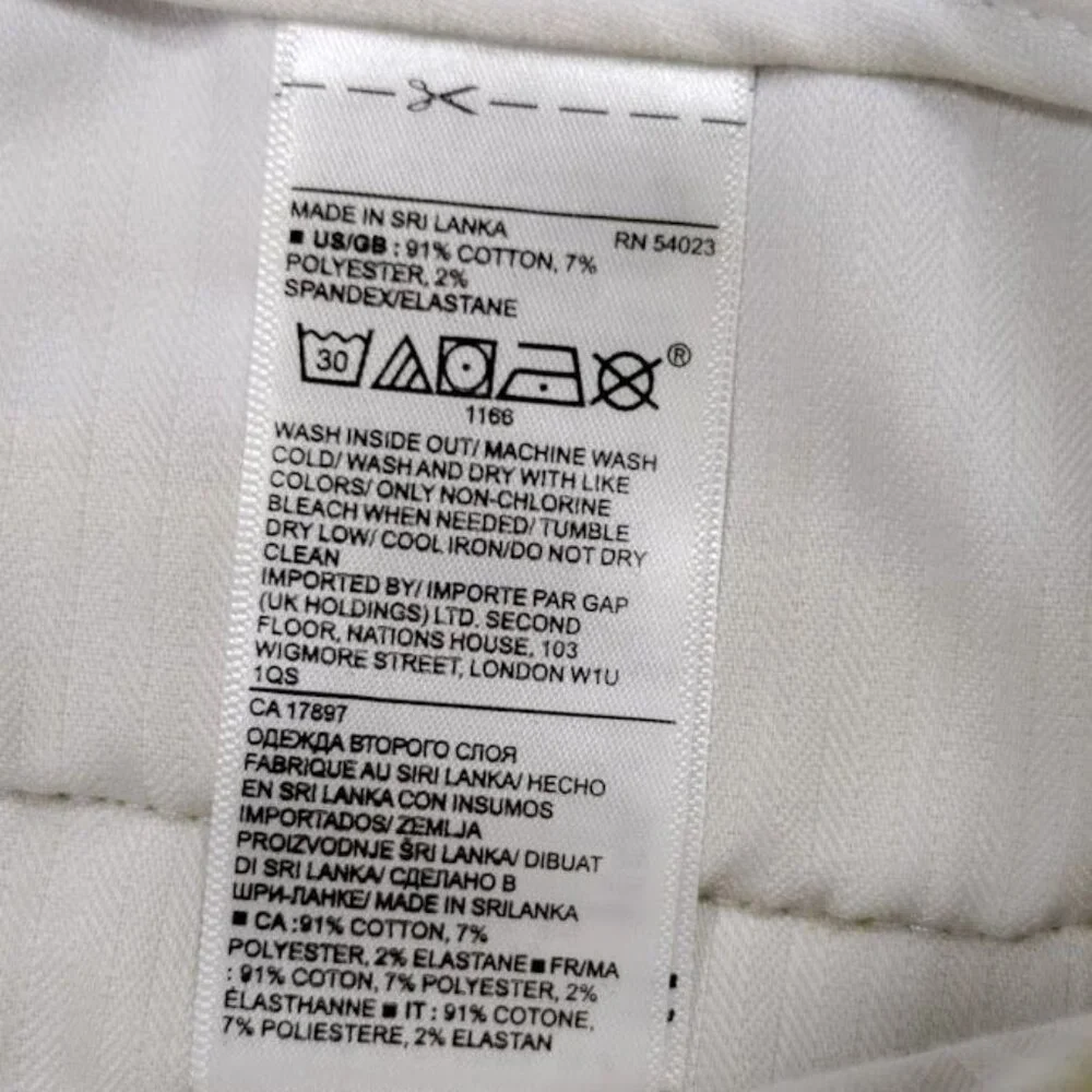 Banana Republic Avery Corduroy low Rise  Ankle Pants 4 Yellow Women's - Picture 5 of 11